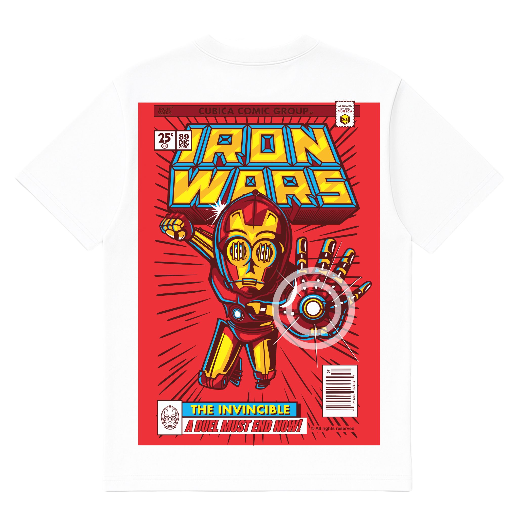 Camiseta Cubica Iron Wars