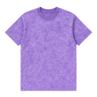 Camiseta Cubica washed morada frente