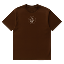 Camiseta Cubica Unconventional Libertad frente cafe