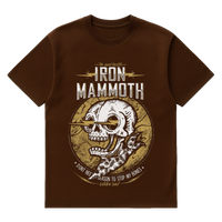 Camiseta Cubica Iron Mammoth Original frente cafe