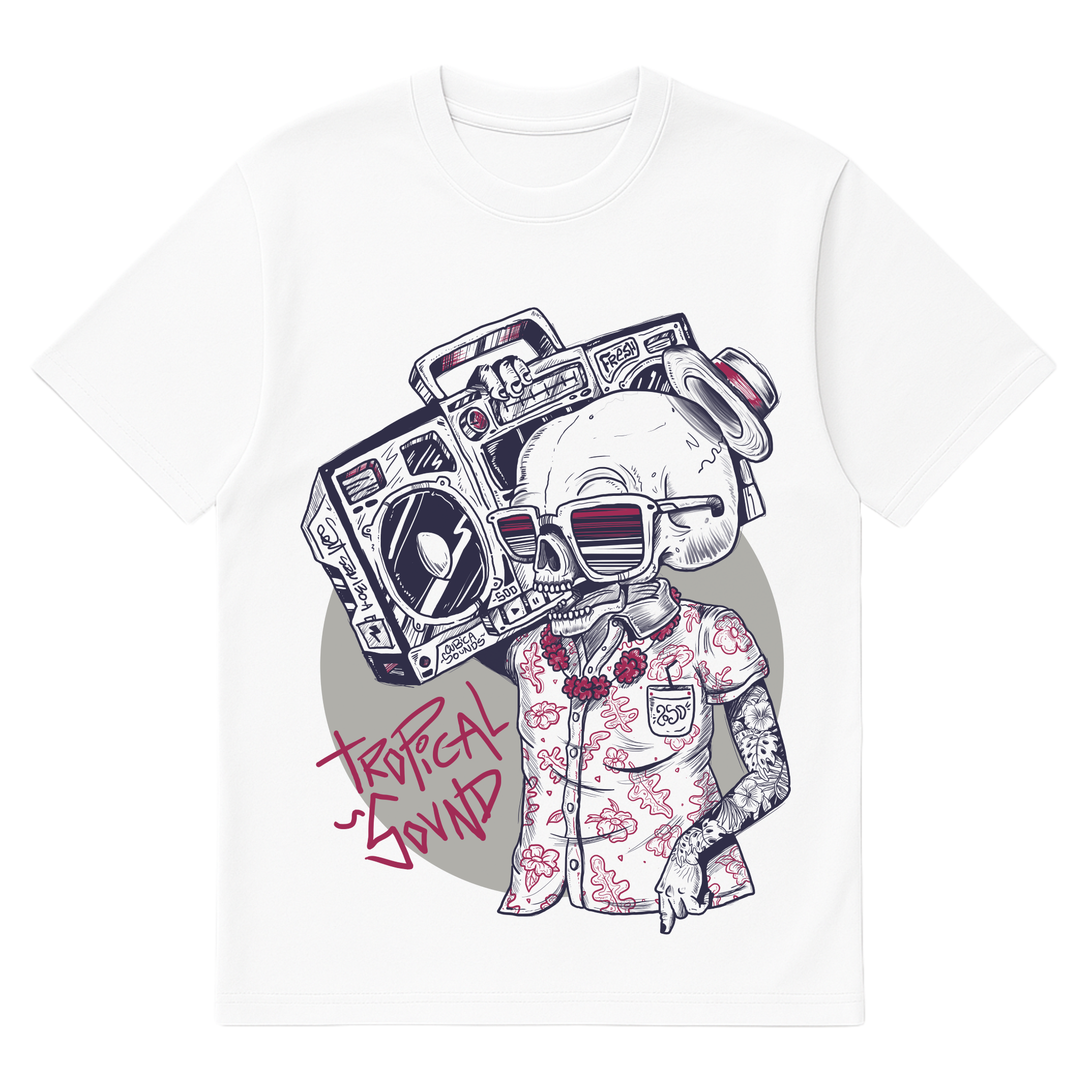 Camiseta Cubica Tropical Sound