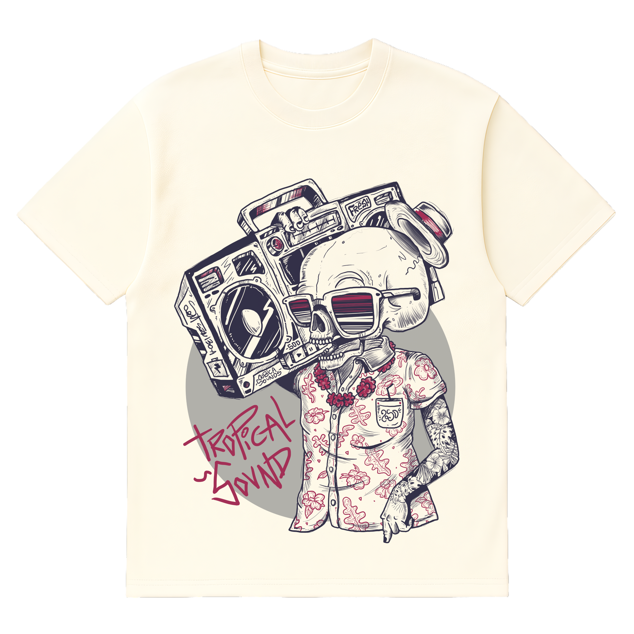 Camiseta Cubica Tropical Sound