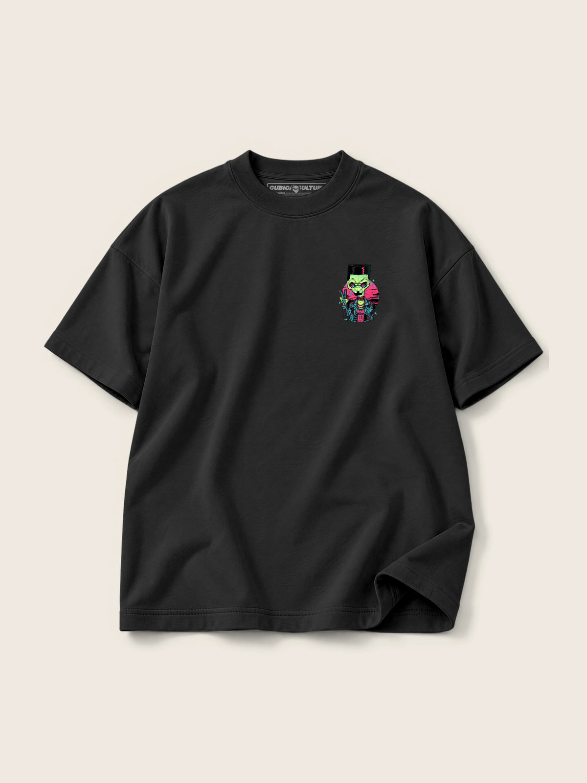 Alien In Miami · Camiseta Semi Oversize con Cortes 410g — Imagen del producto 8