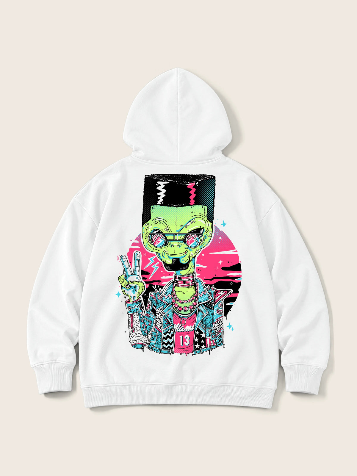 Alien In Miami · Hoodie 410g — Imagen del producto 1