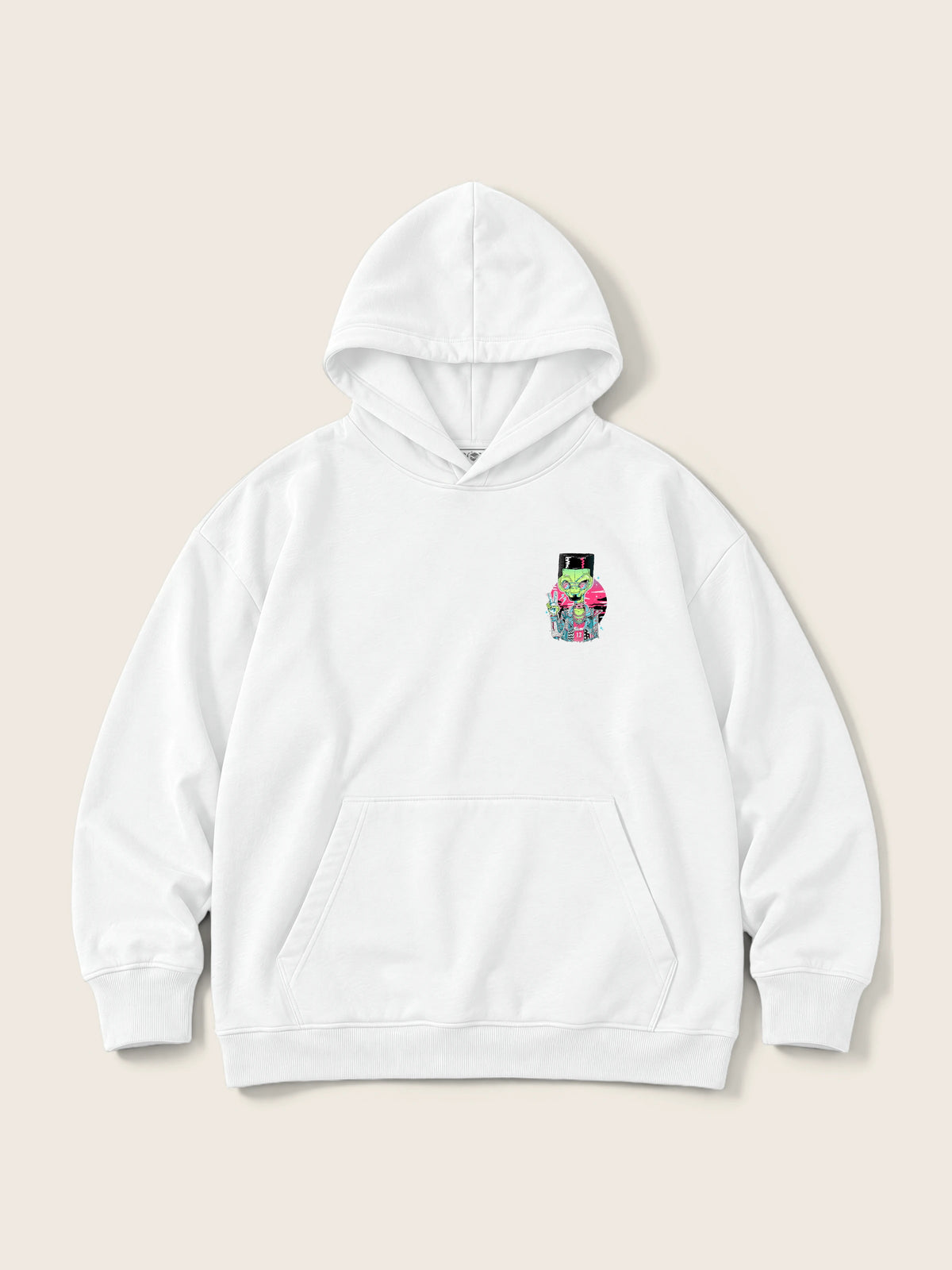 Alien In Miami · Hoodie 410g — Imagen del producto 2