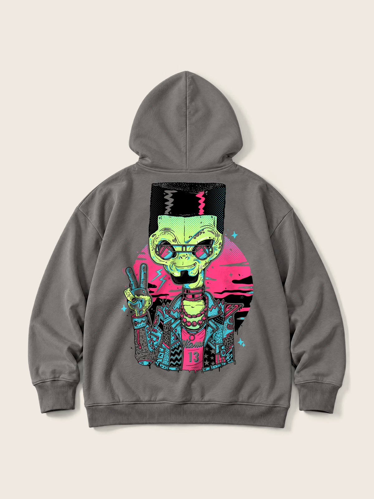 Alien In Miami · Hoodie 410g — Imagen del producto 5