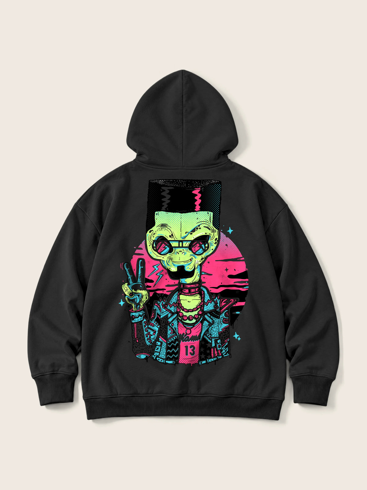 Alien In Miami · Hoodie 410g — Imagen del producto 7