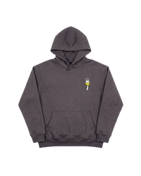 Angry Fork Hoodie 410 Gris Oscuro Cubica