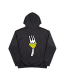 Angry Fork Hoodie 410 Negro Cubica