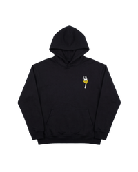 Angry Fork Hoodie 410 Negro Cubica