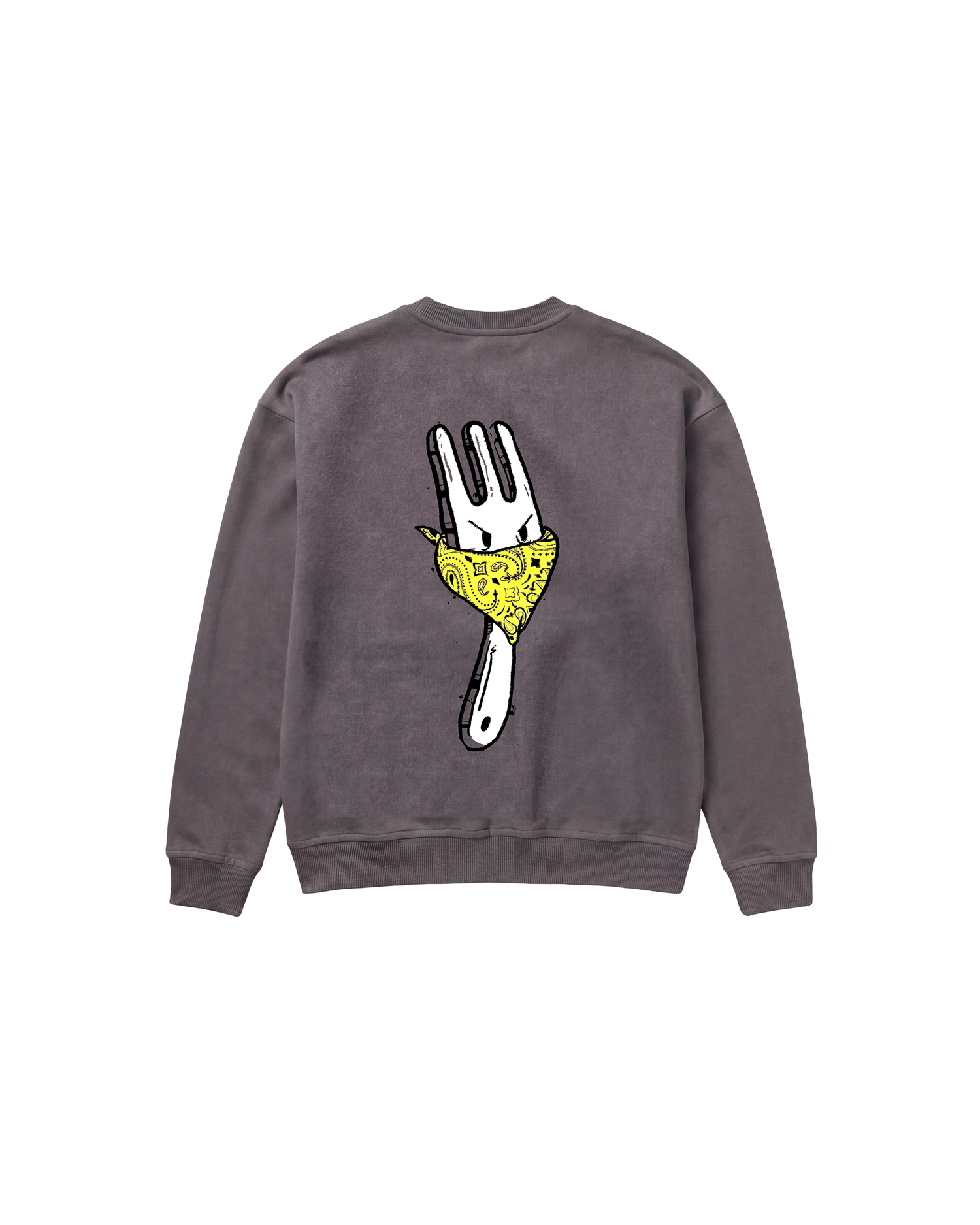 Angry Fork Sweatshirt 410 Gris Oscuro Cubica