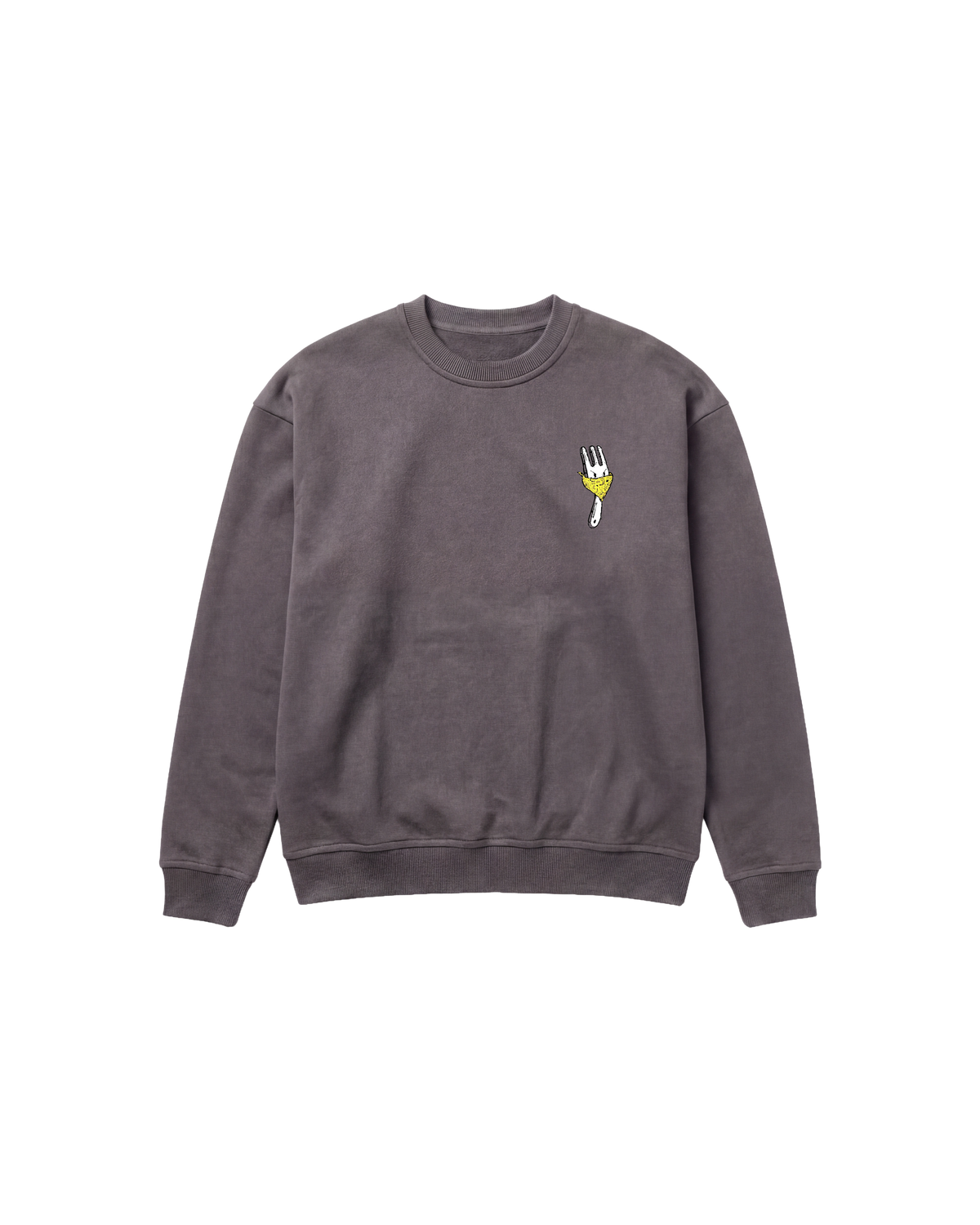 Angry Fork Sweatshirt 410 Gris Oscuro Cubica