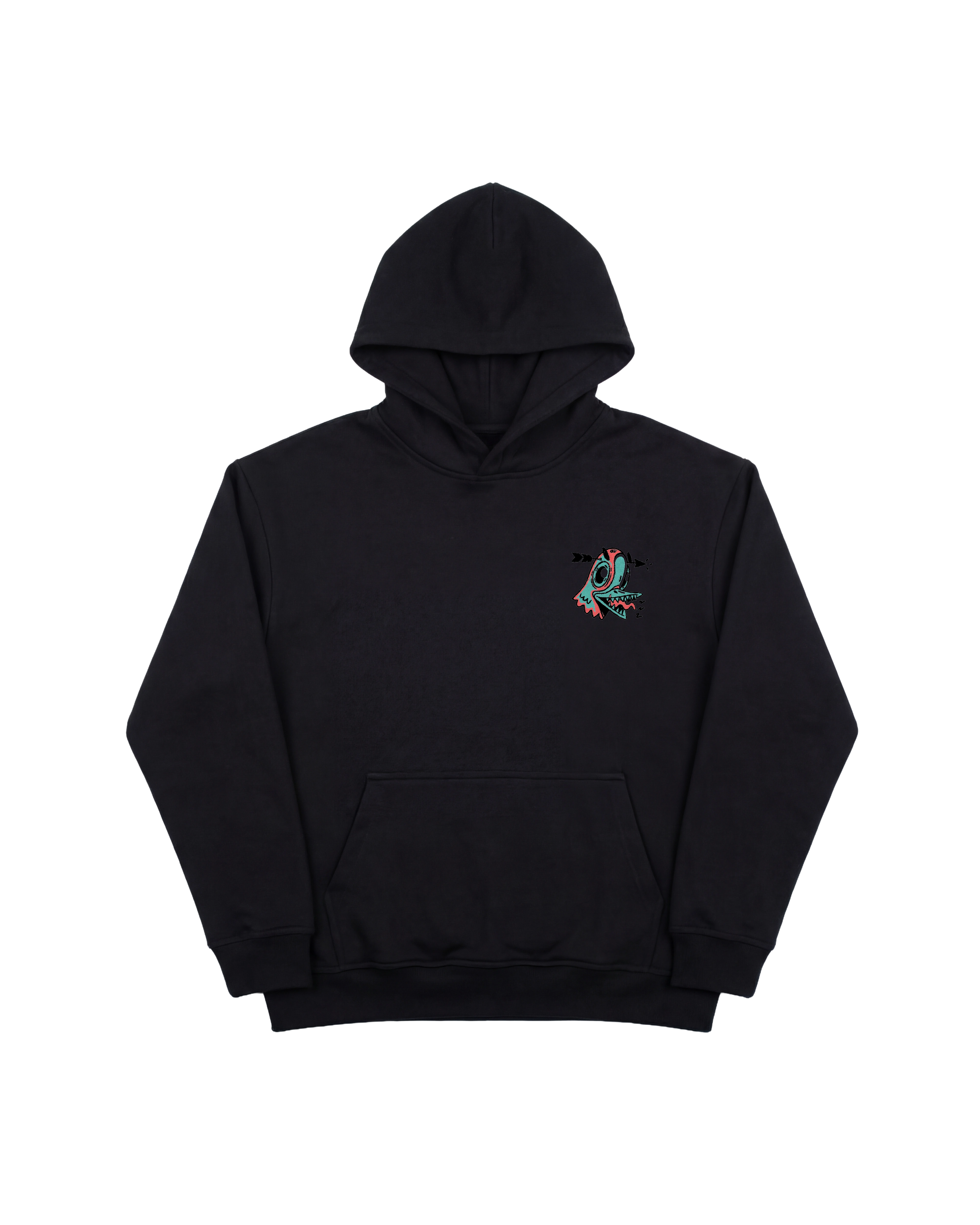 Angry Paloma Hoodie 410 Negro Cubica