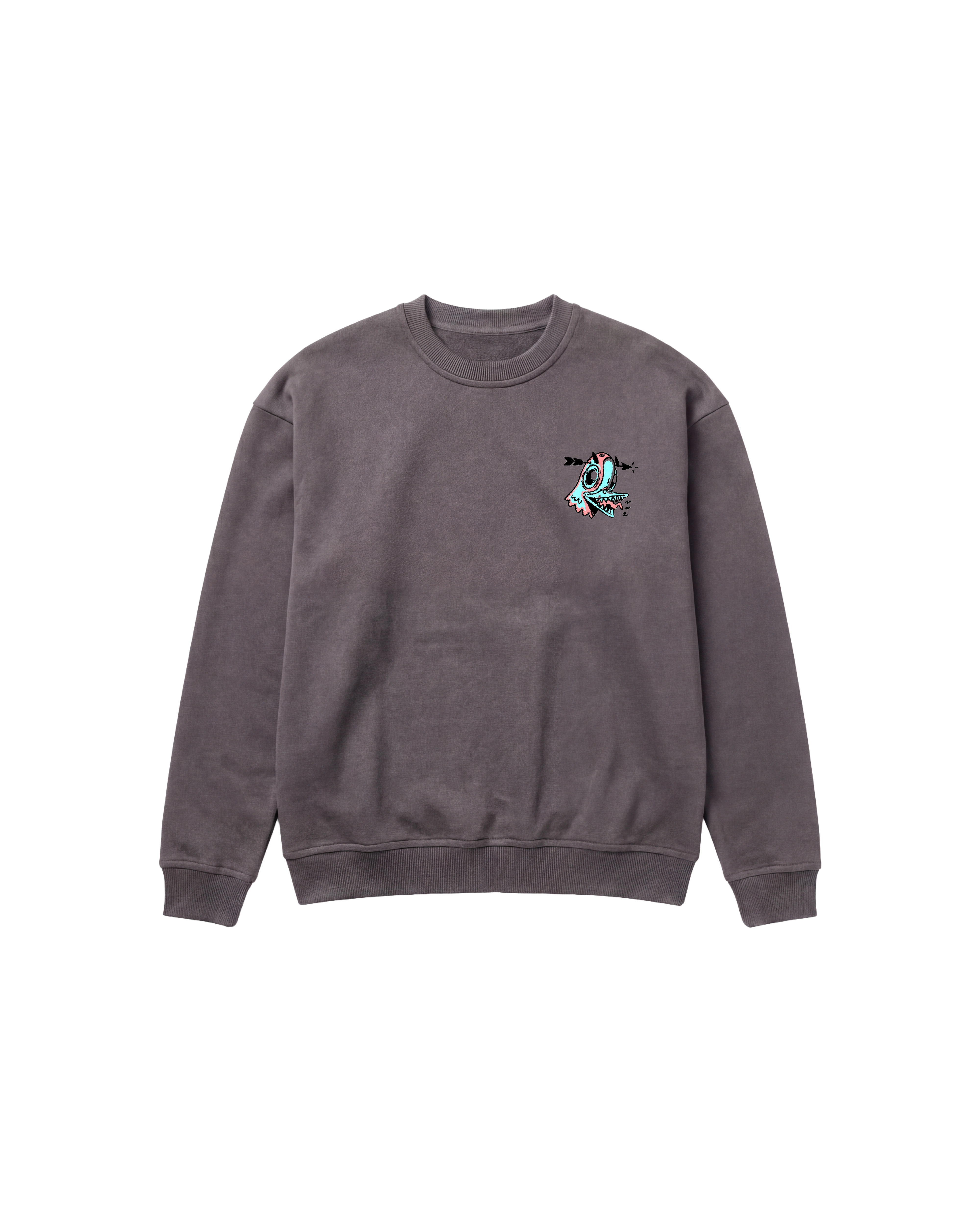 Angry Paloma Sweatshirt 410 Gris Oscuro Cubica