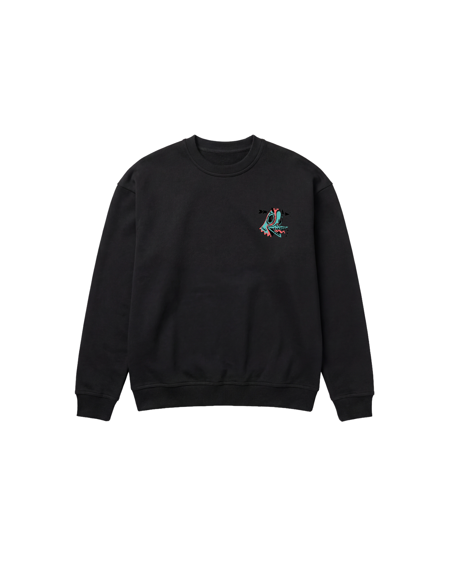 Angry Paloma Sweatshirt 410 Negro Cubica