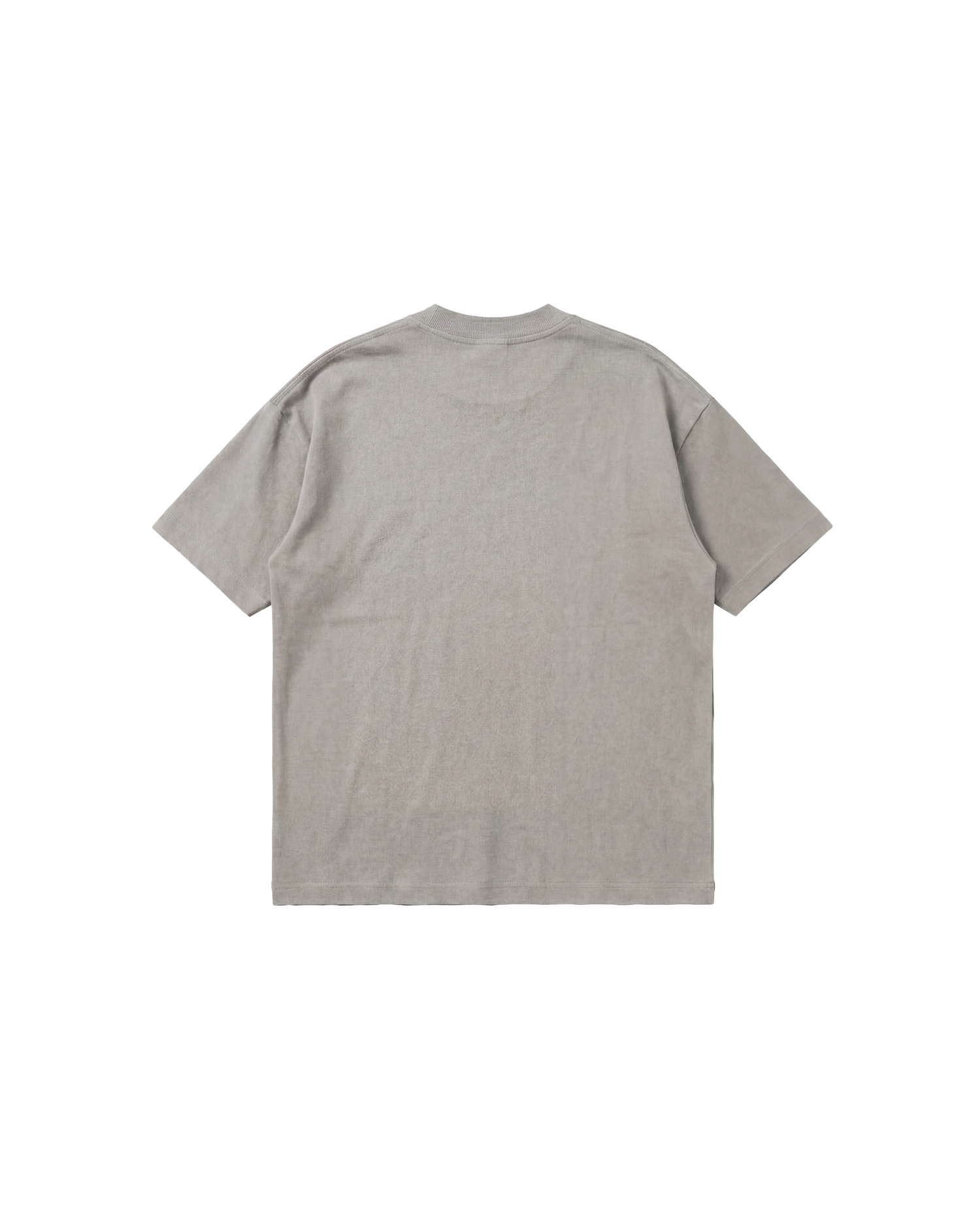 Camiseta Básica Semi Oversize 250g Gris Cemento