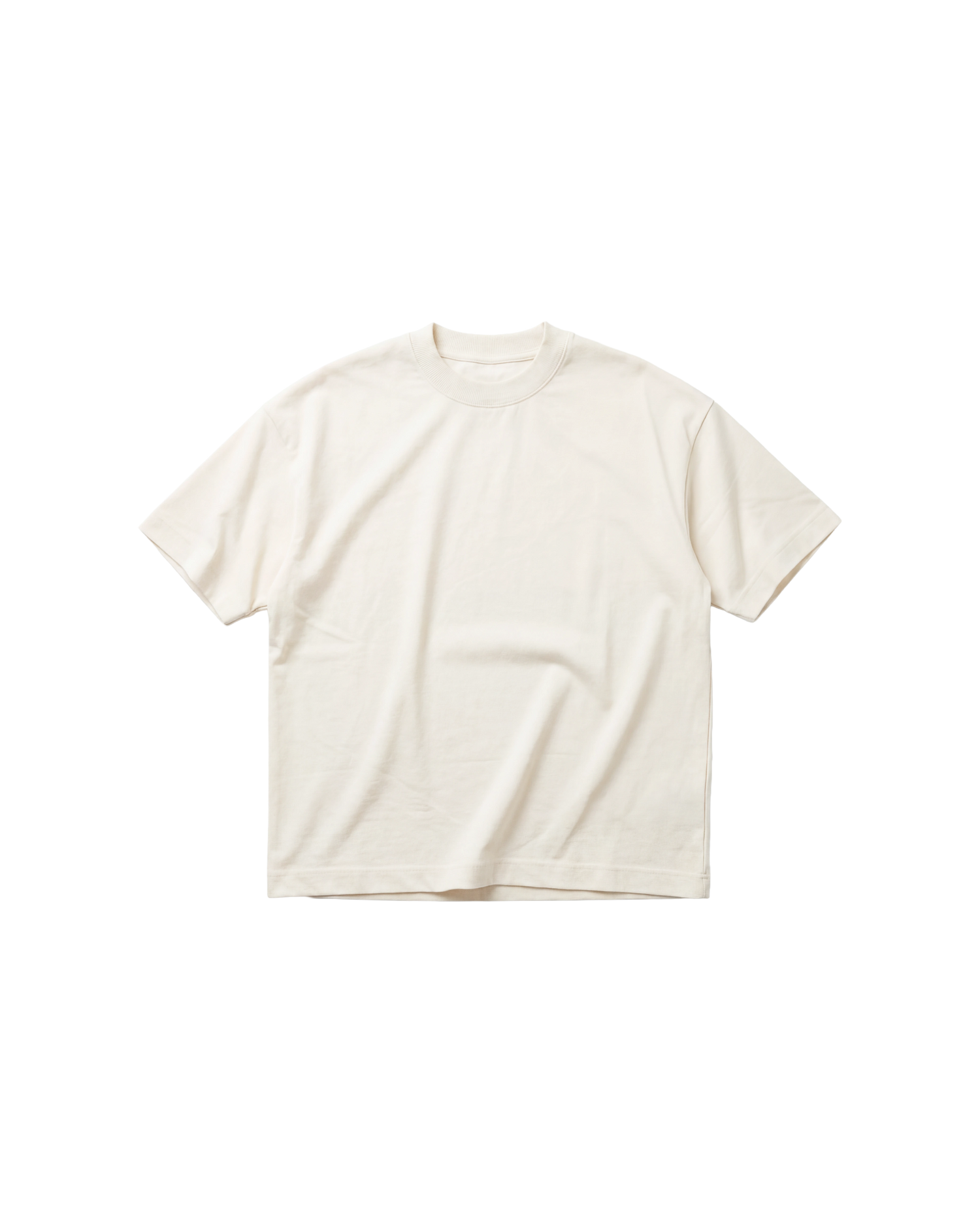 Camiseta Básica Semi Oversize 310g Marfil