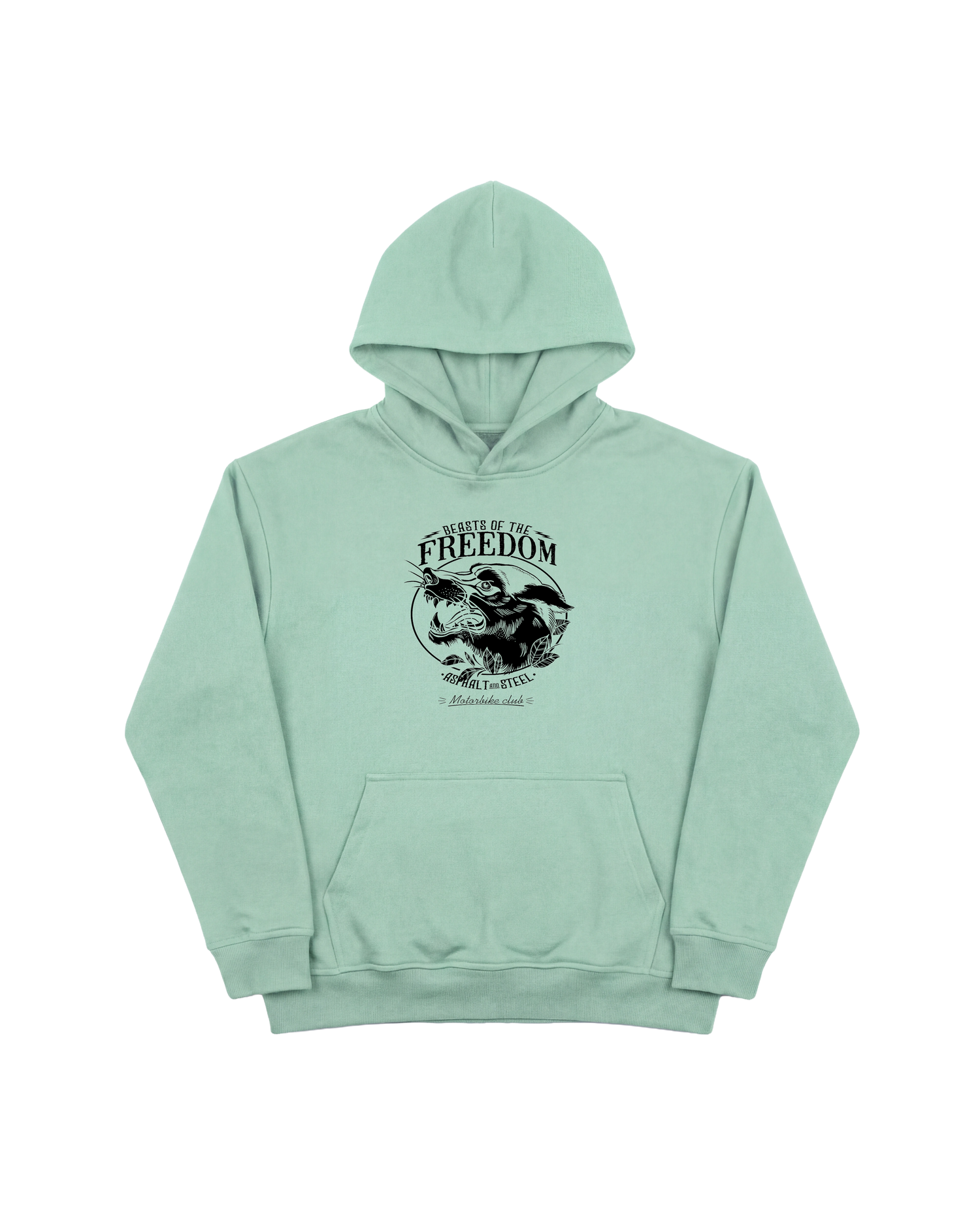 Beast Freedom Hoodie 410 Verde Menta Cubica