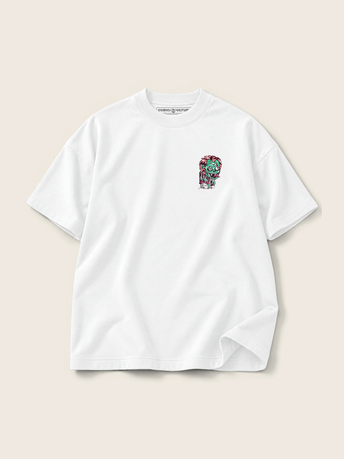 Beetlejuice · Camiseta Semi Oversize con Cortes 410g Blanco — Imagen del producto 4