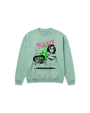 Better Two Sweatshirt 410 Verde Menta Cubica