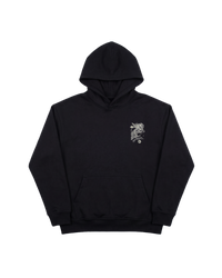 Big Owl Hoodie 410 Negro Cubica