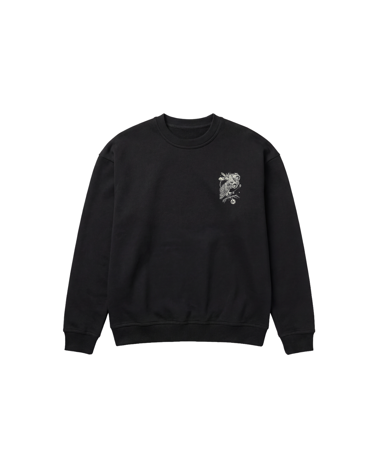 Big Owl Sweatshirt 410 Negro Cubica