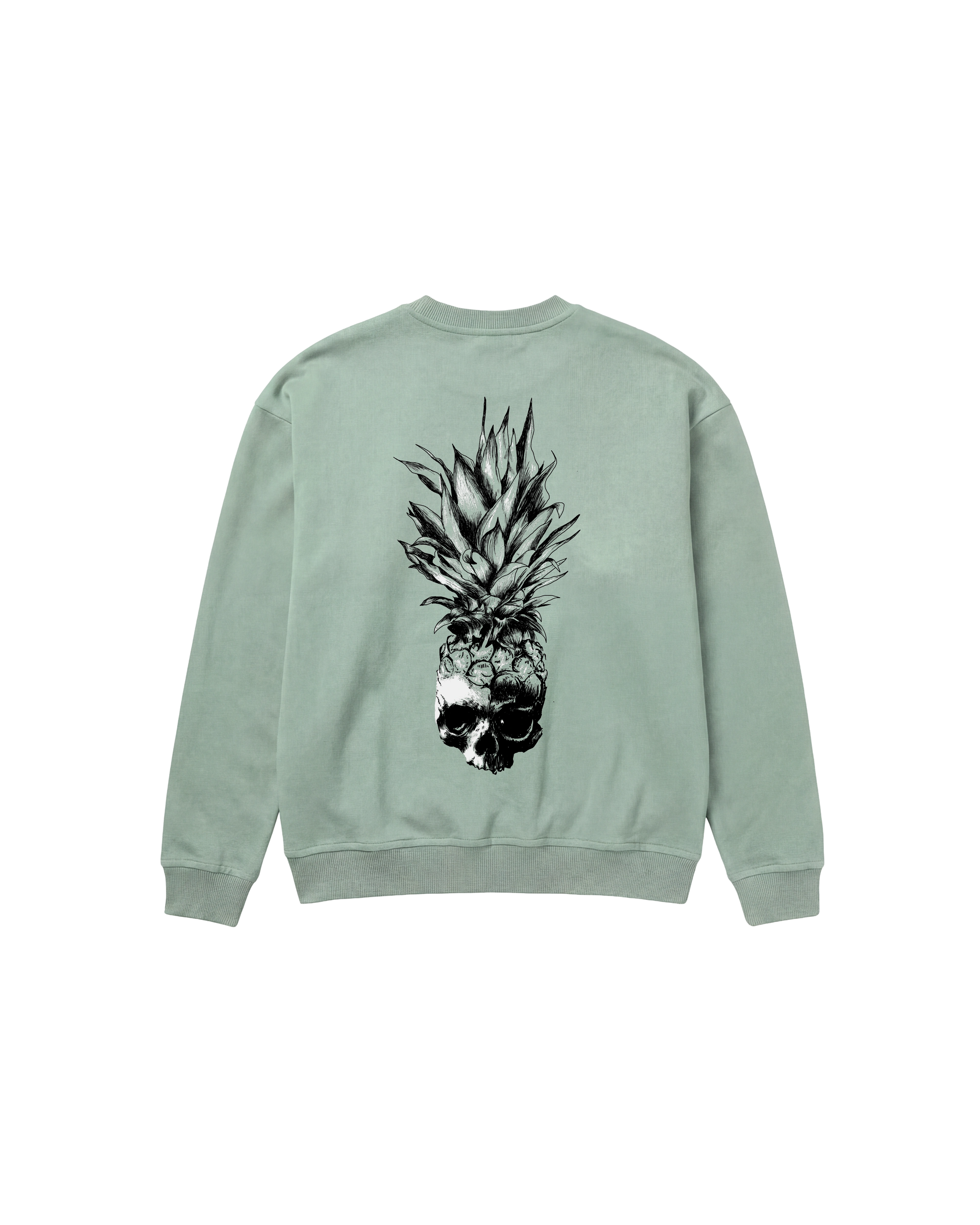 Calavera Piña Sweatshirt 410 Verde Menta Cubica