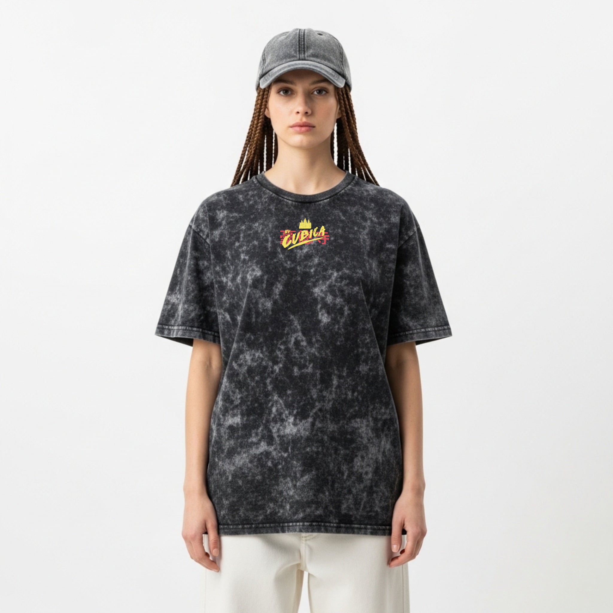Camiseta Cubica Neon Cat (THE LIGHTS)
