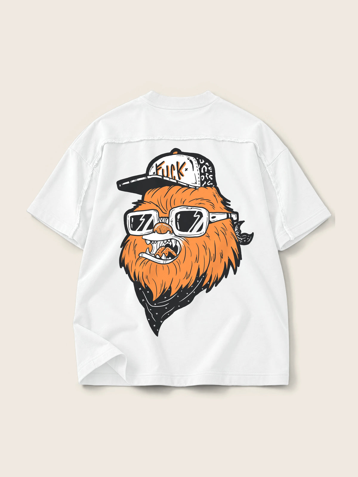 Chewie Hippie · Camiseta Semi Oversize con Cortes 410g — Imagen del producto 5