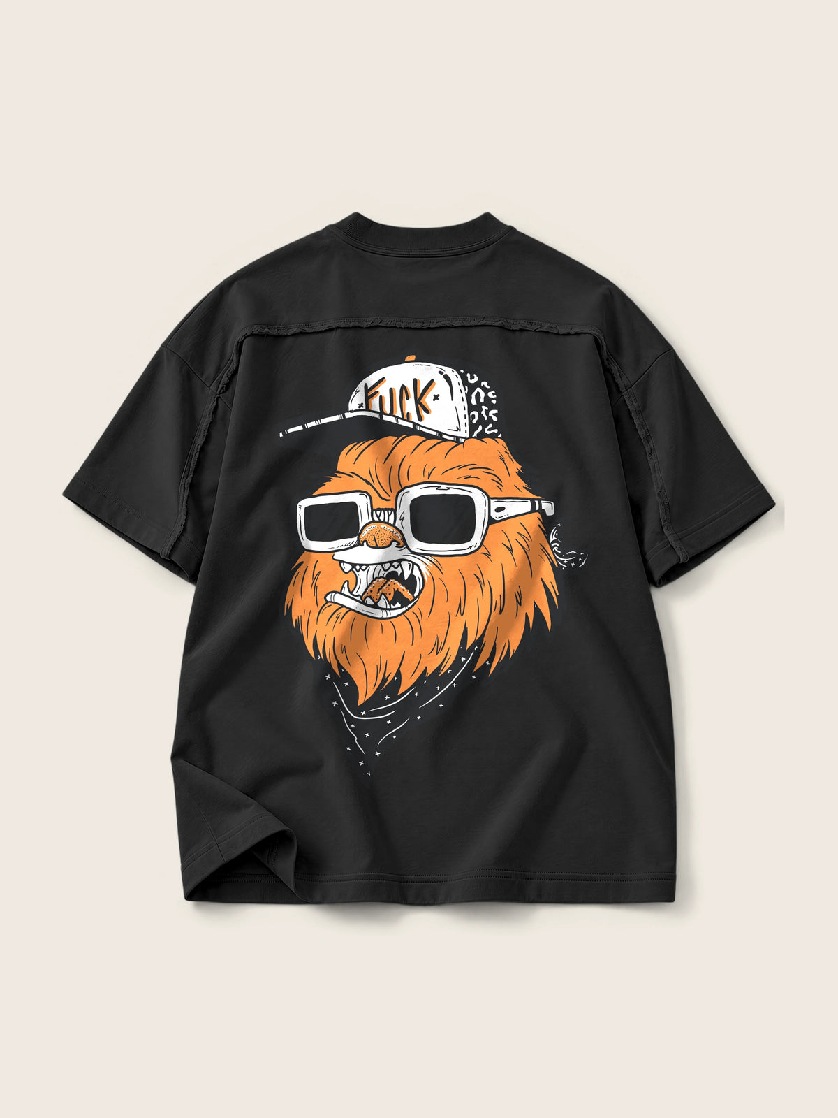 Chewie Hippie · Camiseta Semi Oversize con Cortes 410g — Imagen del producto 7