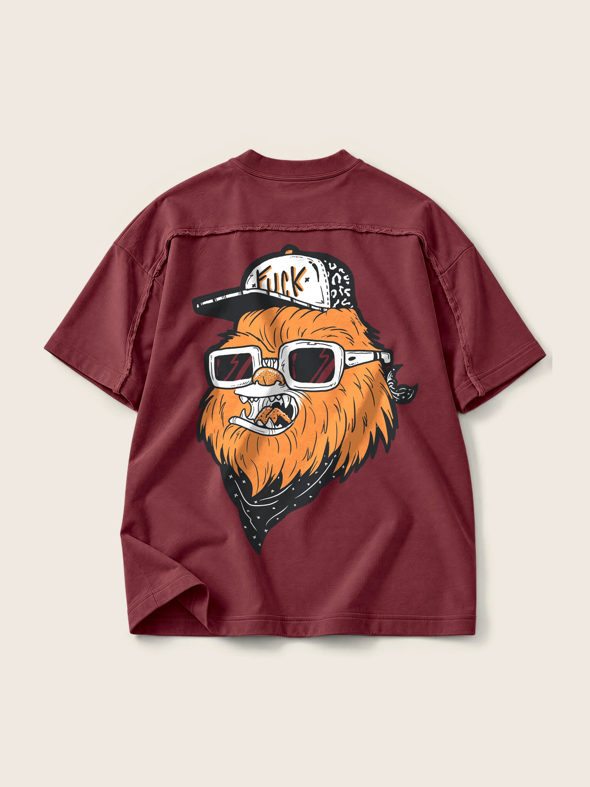 Chewie Hippie · Camiseta Semi Oversize con Cortes 410g — Imagen del producto 17