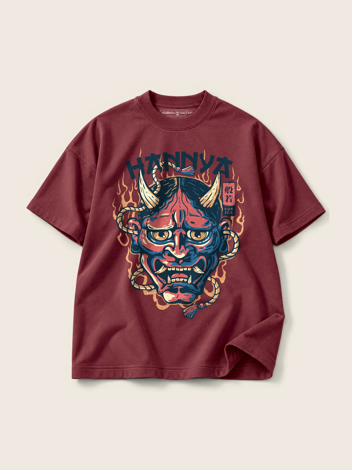 China Hannya · Camiseta Semi Oversize con Cortes 410g — Imagen del producto 9