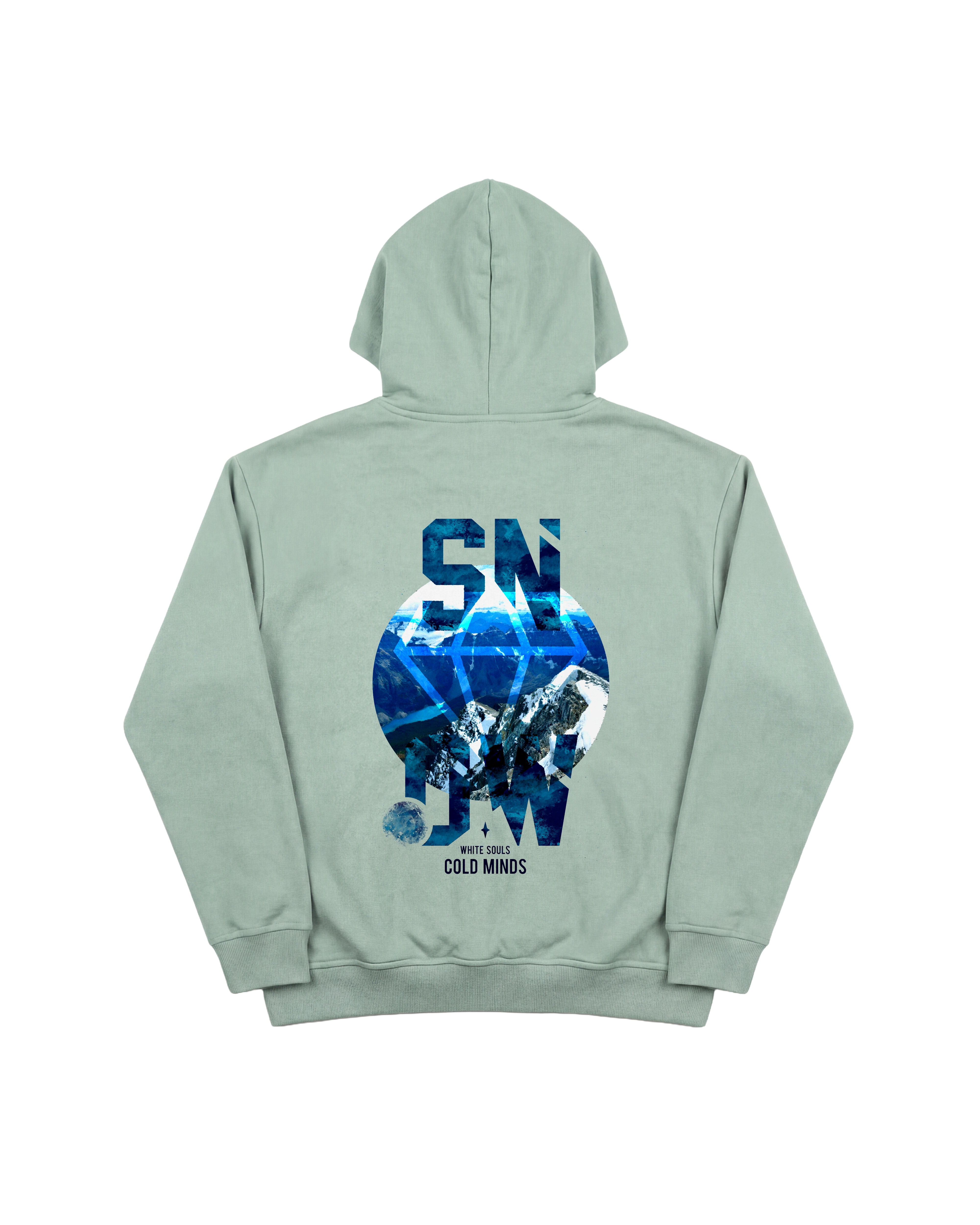Cold Minds Hoodie 410 Verde Menta Cubica