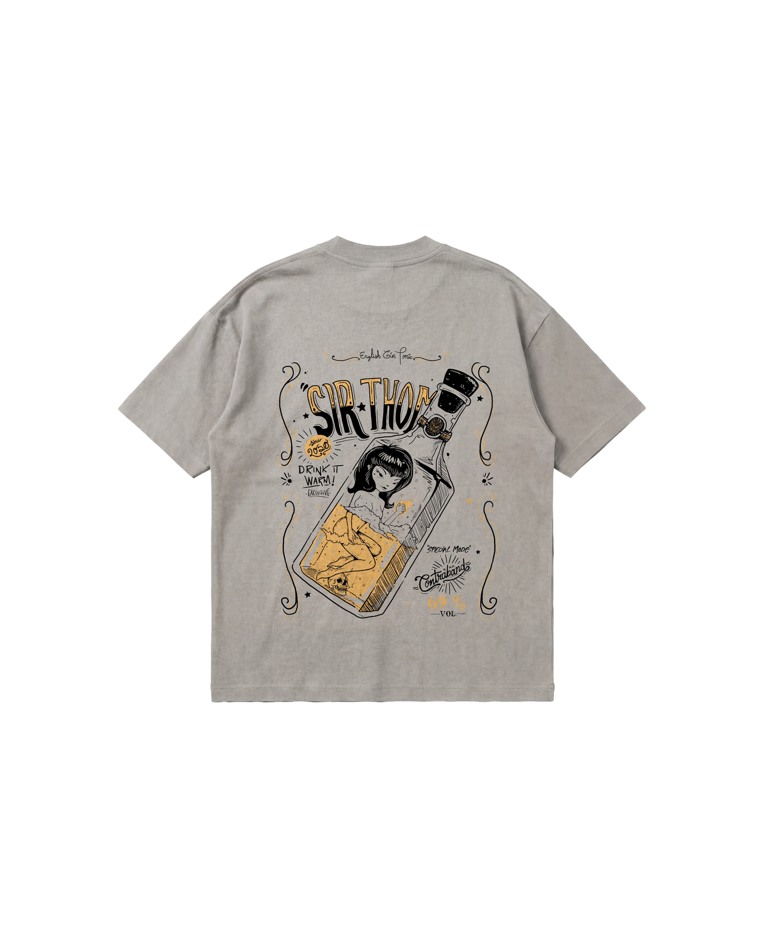 Contraband Bottle Semi Oversize 250 Gris Cemento Cubica
