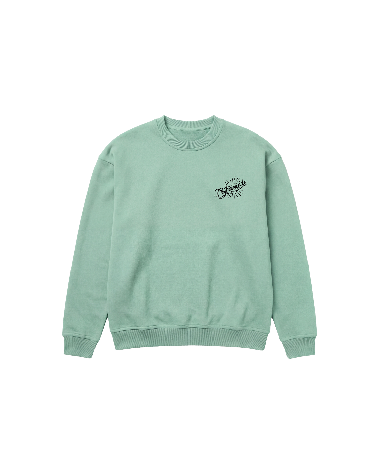 Contraband Bottle Sweatshirt 410 Verde Menta Cubica
