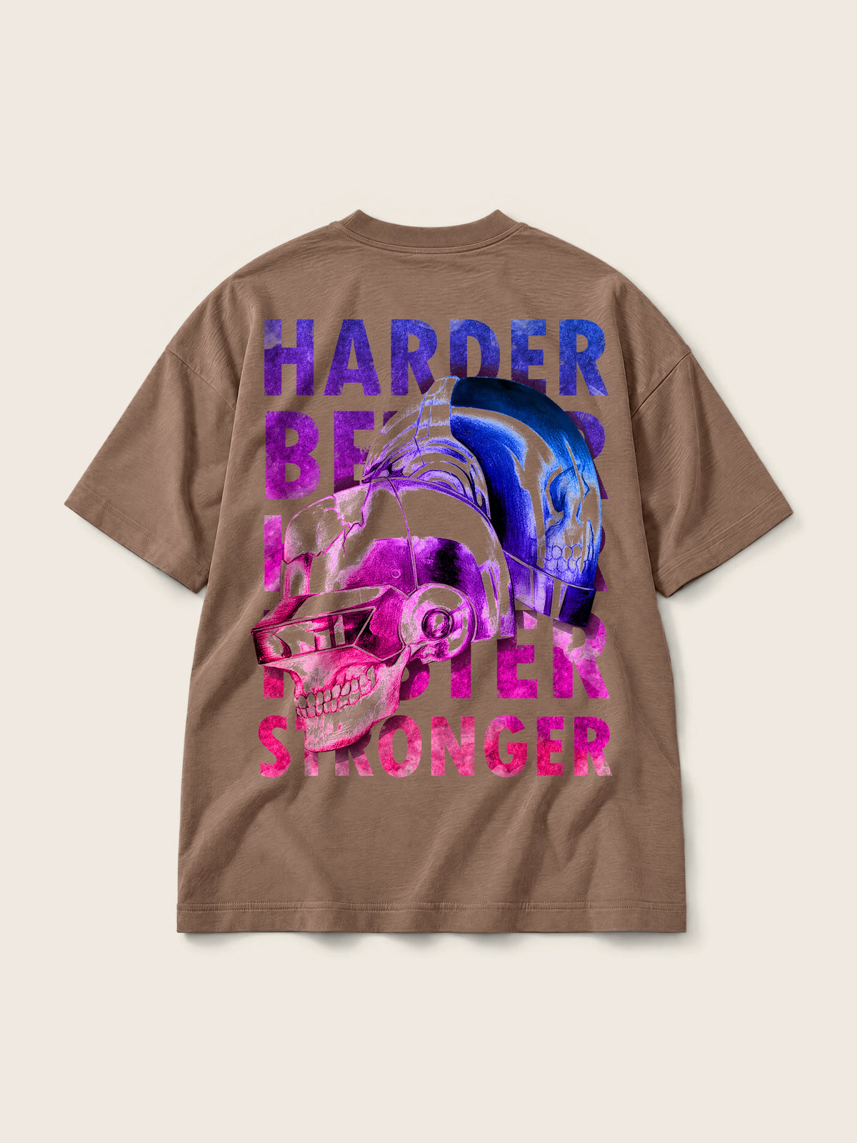 Cráneos Daft Punk · Camiseta Semi Oversize 310g — Imagen del producto 7
