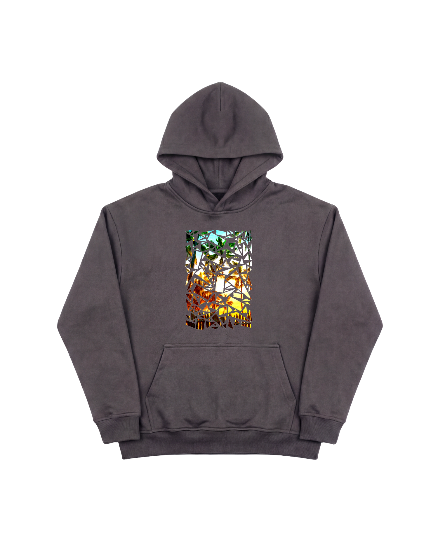 Crystal Beach Hoodie 410 Gris Oscuro Cubica