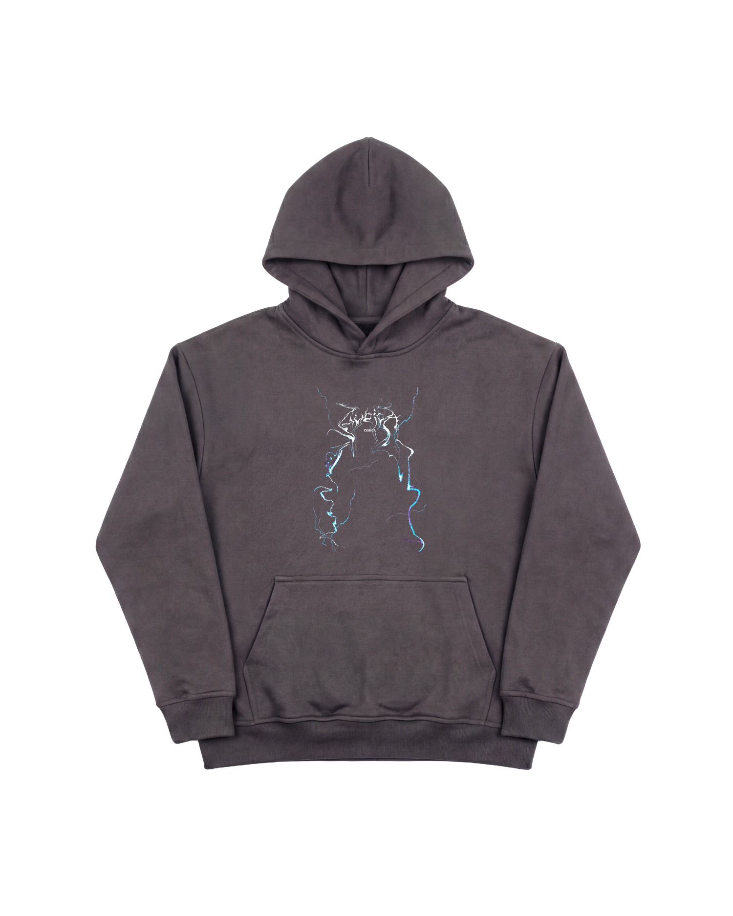 Cubi Rayo Hoodie 410 Gris Oscuro Cubica