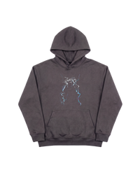 Cubi Rayo Hoodie 410 Gris Oscuro Cubica