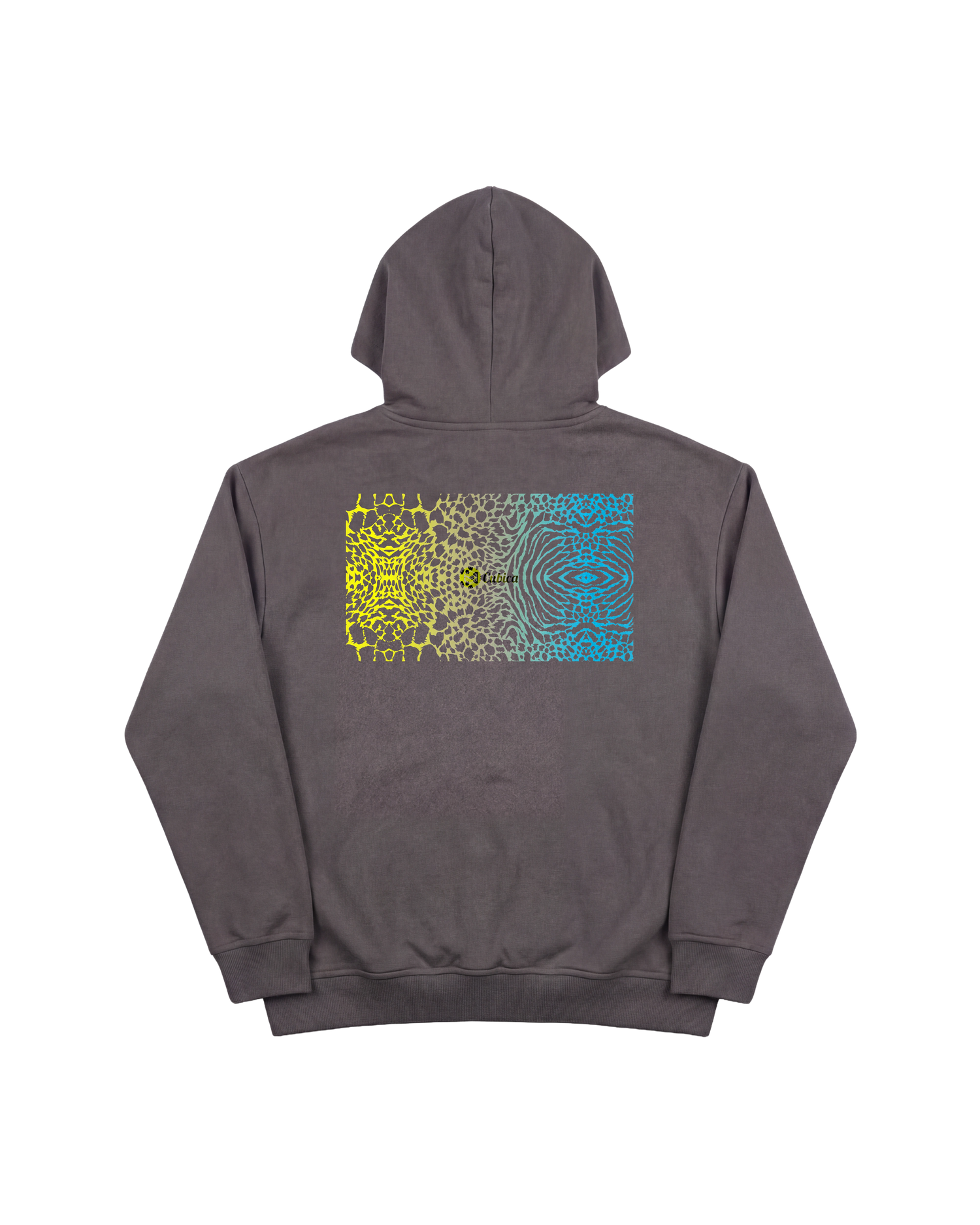 Cubica Psychedelic Hoodie 410 Gris Oscuro Cubica