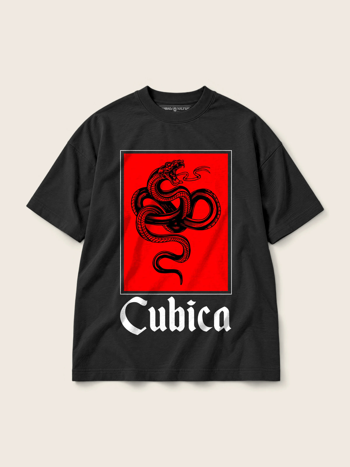Cubica Snake · Camiseta Semi Oversize 310g — Imagen del producto 1
