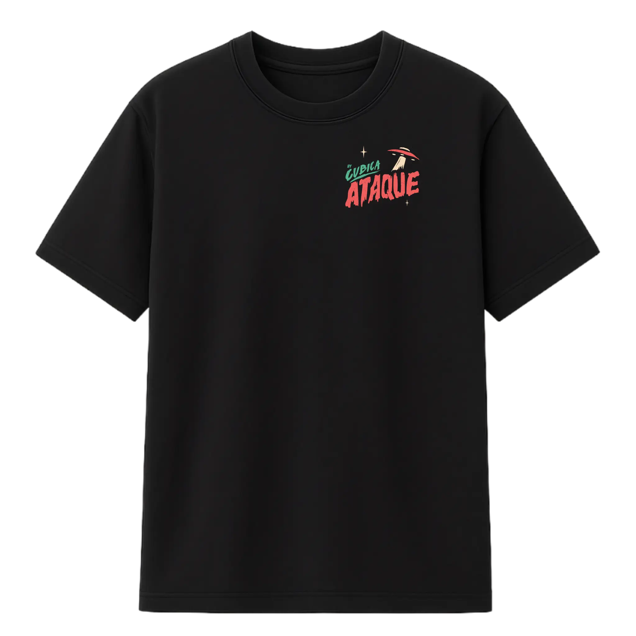 Camiseta Cubica Alien Cubica Ataque Regular (PB)