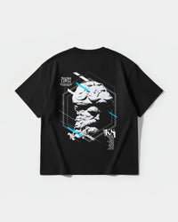 Camiseta Miguel Angel Big Back Oversize Basic Negro