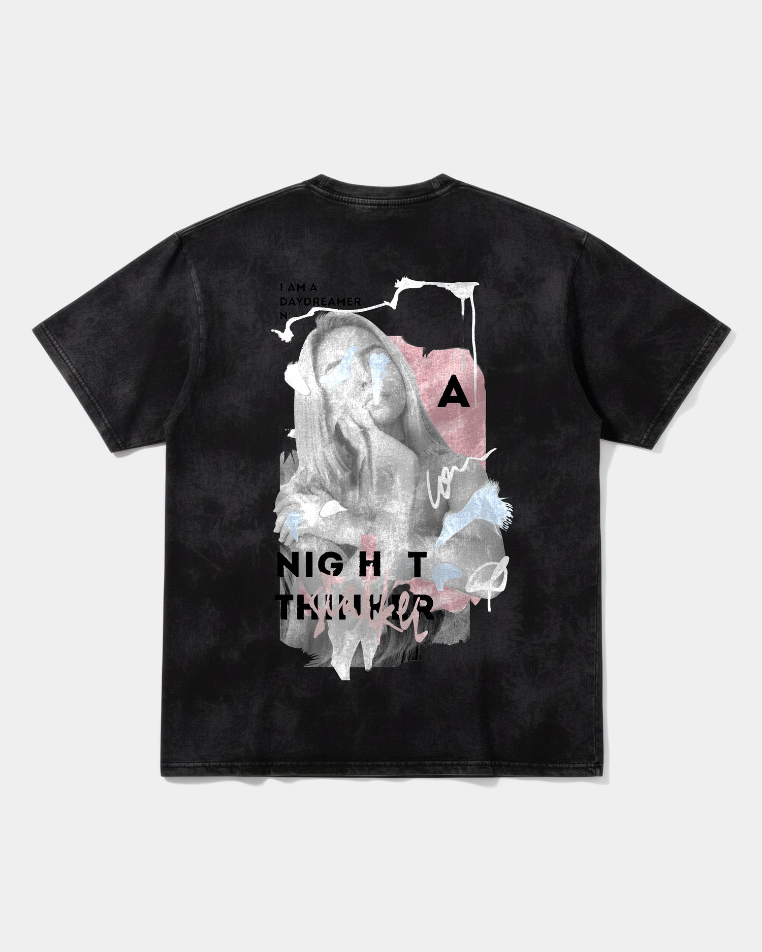 Camiseta Daydreamer Big Back Oversize Acid Negro
