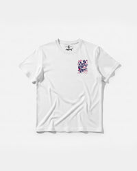 Camiseta Party Beach Pocket Front Regular Basic Blanco