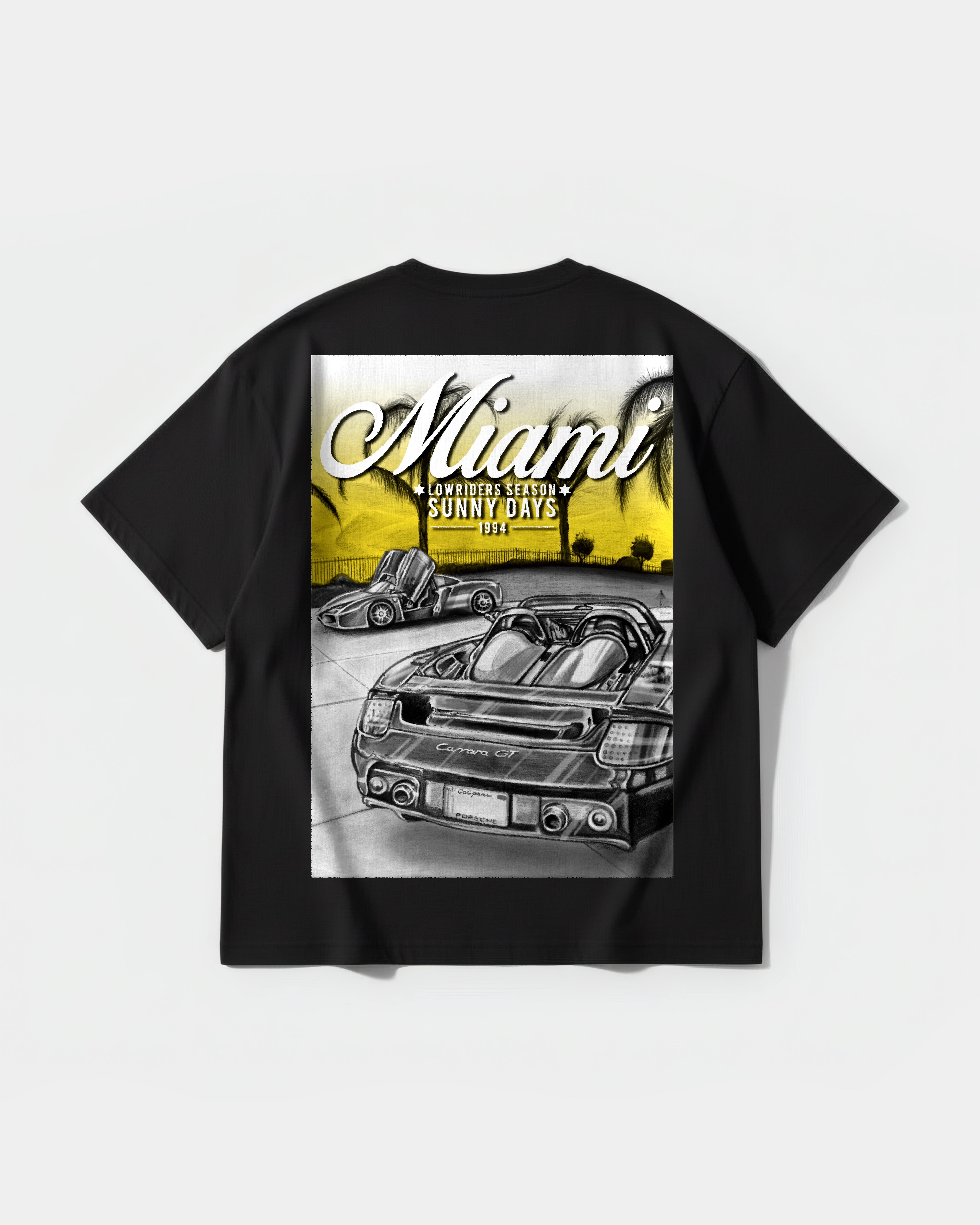Miami 1994 Big Back Oversize Basic T-shirt