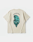 Camiseta Calentura Oso Polar Big Back Oversize Basic Beige