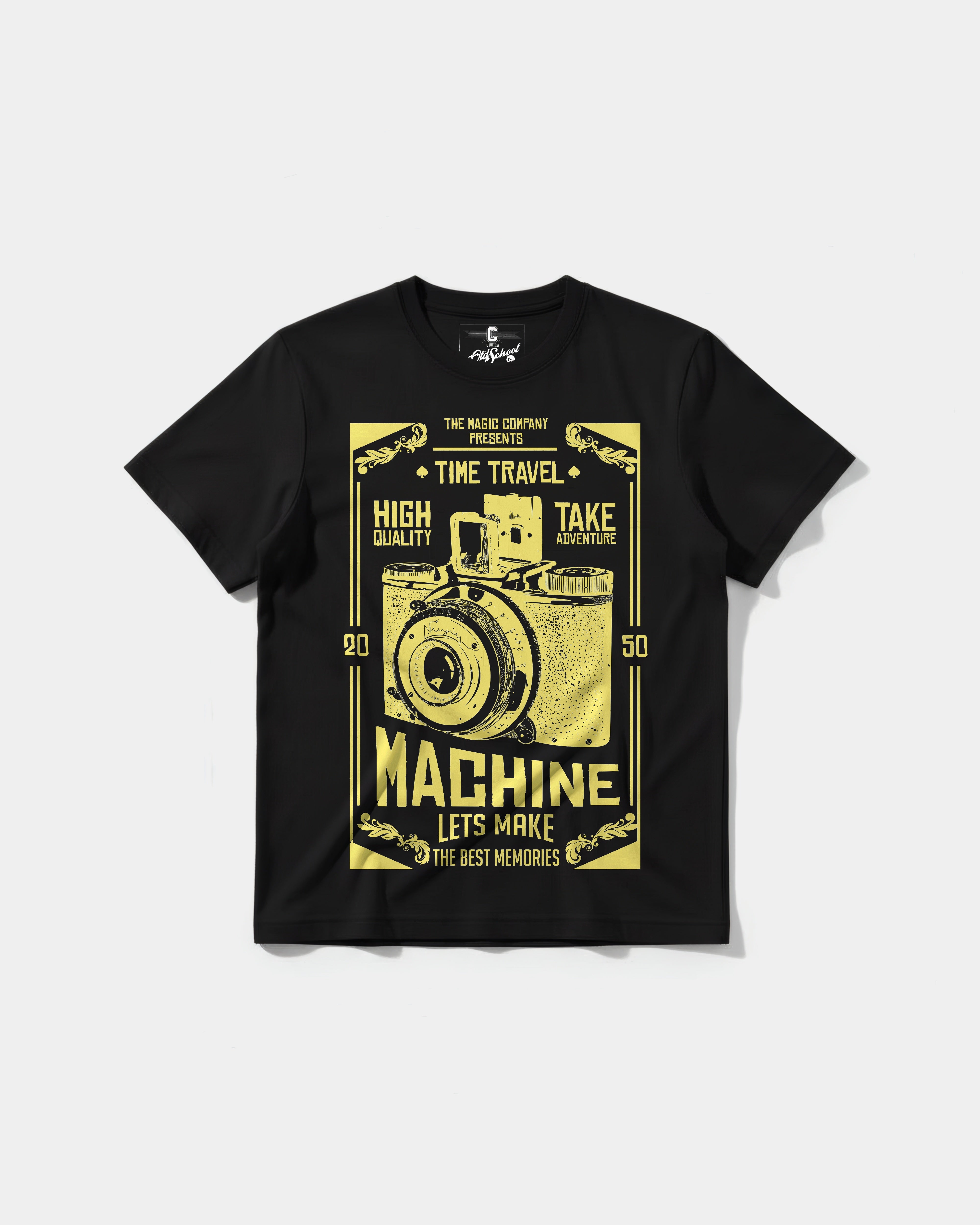 Camiseta Machine Photo Big Front Regular Basic