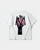 Camiseta Hands M Big Back Oversize Basic Blanco
