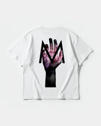 Camiseta Hands M Big Back Oversize Basic Blanco